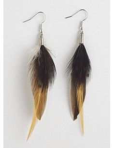 Boucles d'Oreilles en Plumes