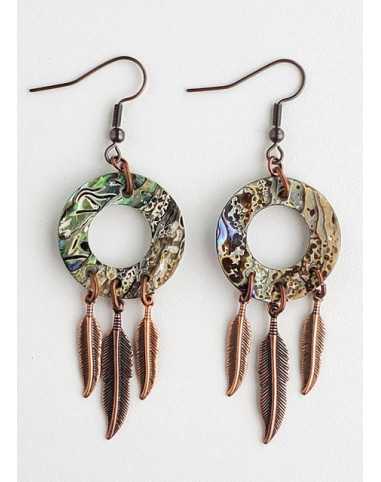 Boucles d'Oreilles - Coquille d'Ormeau