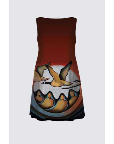 Robe Kate "L'Esprit de l'Outarde" Taille Plus