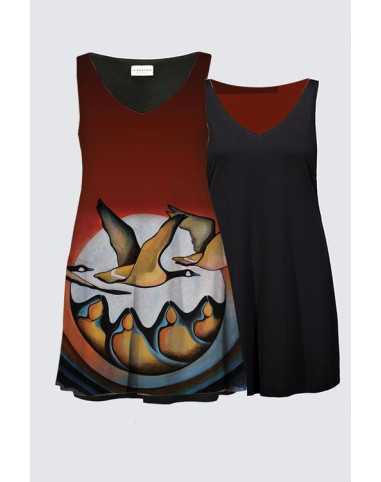 Kate Dress "Geese Spirit" Plus Size