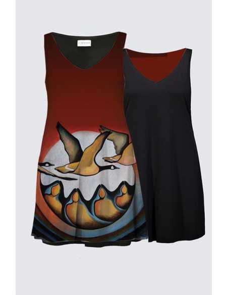 Kate Dress "Geese Spirit" Plus Size