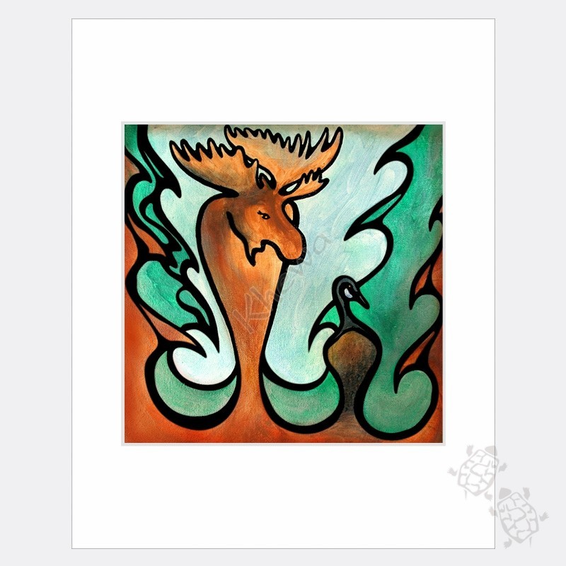 Petite Repro - Un Orignal et une Outarde