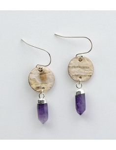 BBSS8 Earrings ''Birch Bark''