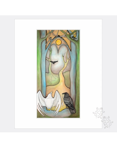 Matted Print - The Forest Temple
