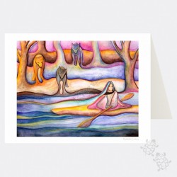 Card - Early Evening Flowing Into Fall