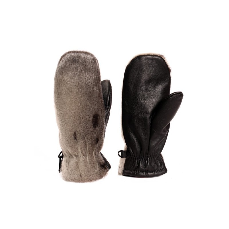 Urban Mittens - Natural Seal Fur