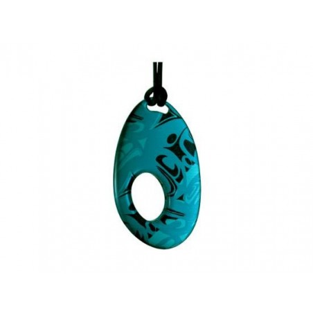 Corrine Hunt Silk Inspiration Oval Pendant