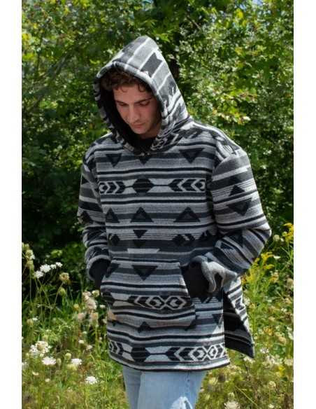 Hoodie Poncho "Four Directions"