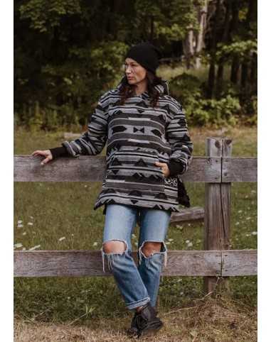 Hoodie Poncho "Four Directions"