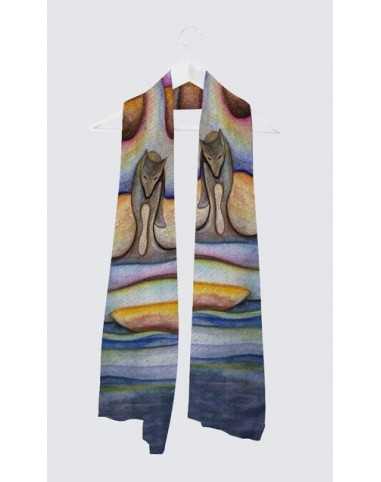 Foulard Aspen "Soirée Glissant Vers l'Automne"