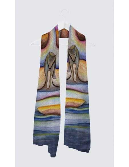 Foulard Aspen "Soirée Glissant Vers l'Automne"