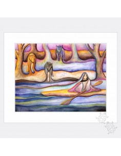 Small Print - Early Evening Flowing Into Fall