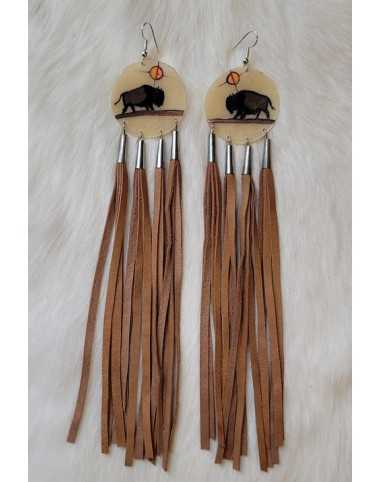 Fringed Earrings Multiple Strands