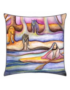Gustave Pillow "Early Evening Flowing Into Fall"