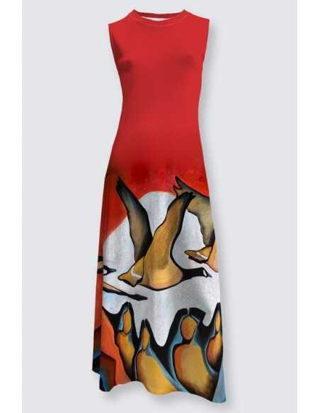 Lena Dress "Geese Spirit"