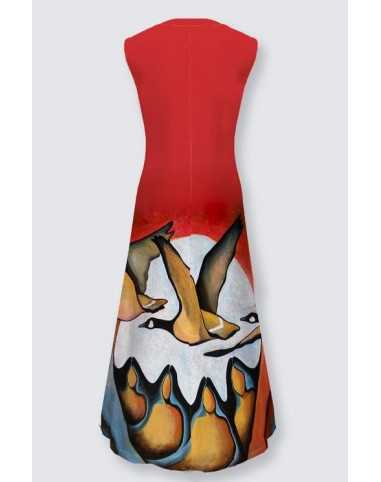 Lena Dress "Geese Spirit"