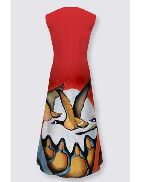 Lena Dress "Geese Spirit"