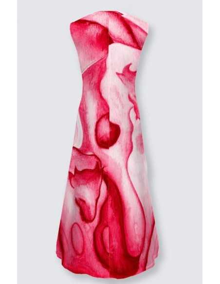 Lena Dress "Water and Spirit Buffalo at Sunset"