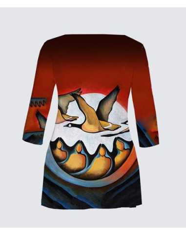 Patti Tunic II "Geese Spirit" Plus Size