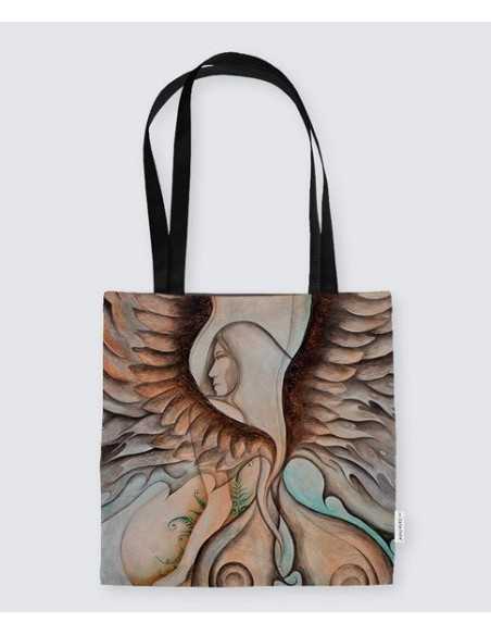 Suede Tote Bag "Gezaluwejit"