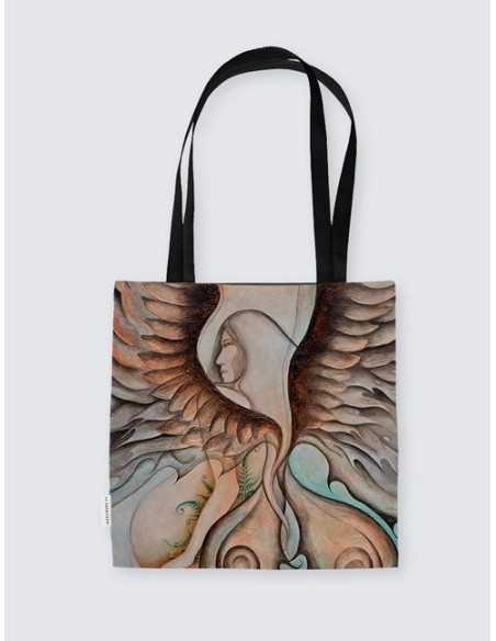 Suede Tote Bag "Gezaluwejit"