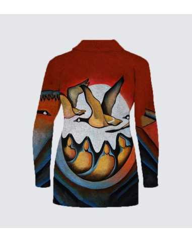 Mia Turtleneck "Geese Spirit" Plus Size