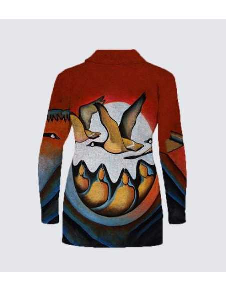 Mia Turtleneck "Geese Spirit" Plus Size